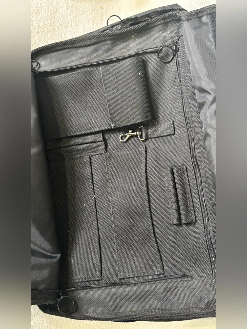 Men's Black Professional Briefcase Messenger Bag - Durable Work Carry